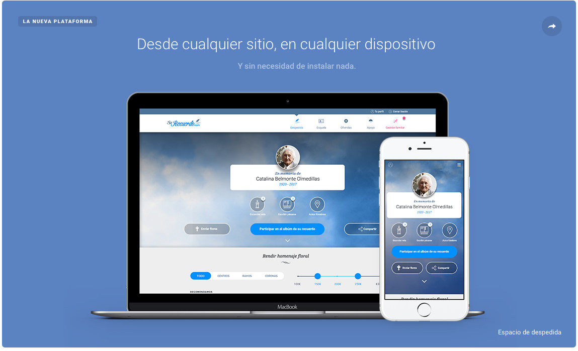 Nueva Plataforma suRecuerdo